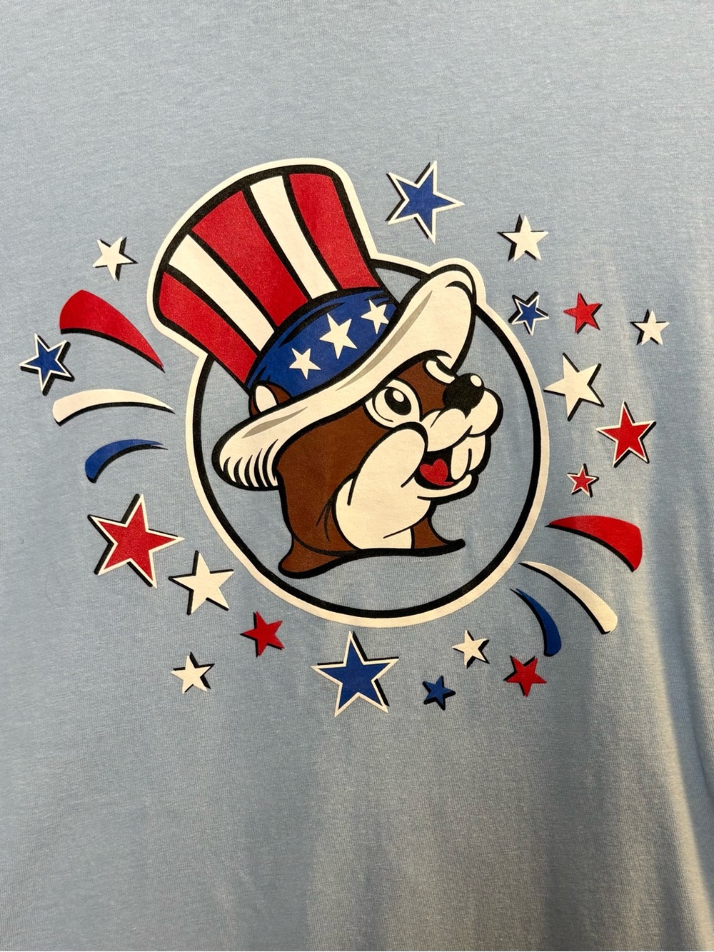 Buc-ees 2025 4th of July Authentic Blue Sweet Land Of Liberty T-Shirt Adult Sz L - Picture 5 of 7